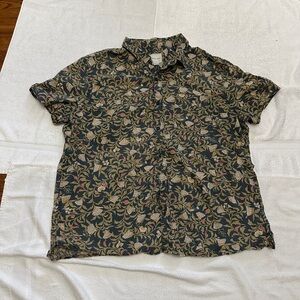 American Eagle Floral Patterned Men's Shirt